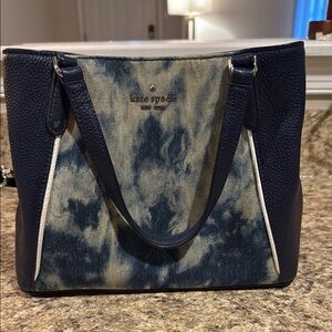 Kate Spade Navy and Cream Tote Bag